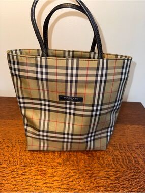 Burberry London Vintage Mini Tote Bag with COA